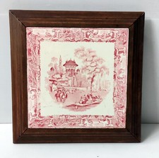 DESSOUS PLAT BOIS ET FAIENCE