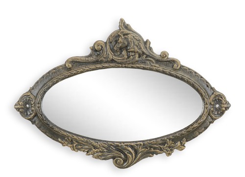 Miroir ovale fonte - ovale, en