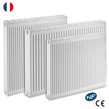 Radiateur eau chaude réversible Acier Blanc Type 21 Chauffage central DE DIETRI
