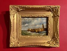 Ancienne peinture, scène de