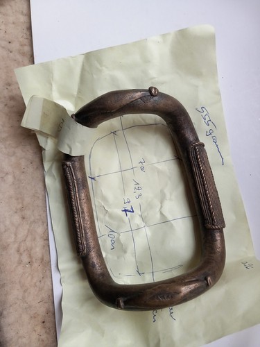 Ancien bracelet monnaie bronze - monnaie,