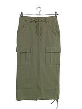 JONES Jupe taille haute Dames Jupe T EU 34 kaki style décontracté