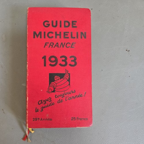 Guide michelin rouge - michelin, 1933