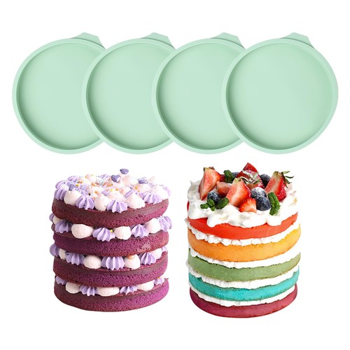 4pcs round shaped - shaped, pans,6