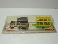 Majorette 328 LAND ROVER SAFARI & LION CAGE TRAILER (337) 