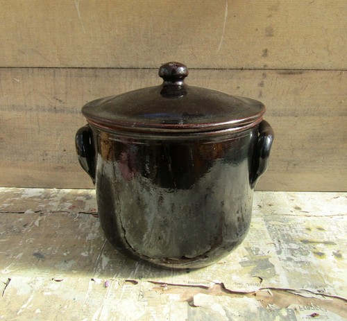Ancien pot terre - en, cuite