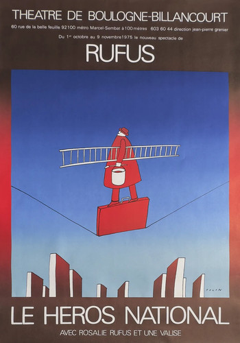 Jean michel folon - jean, affiche