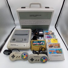 Nintendo Super Famicom Console Super Mario Case 6 Games Japanese Tested