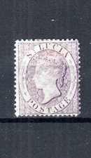 Sainte-Lucie 1876 (6D) Reine