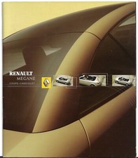 Renault Megane CC Coupe Cabriolet 2003-04 UK Market Brochure Dynamique Privilege