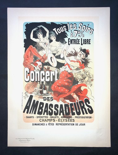Maitres affiche cheret - maitres,