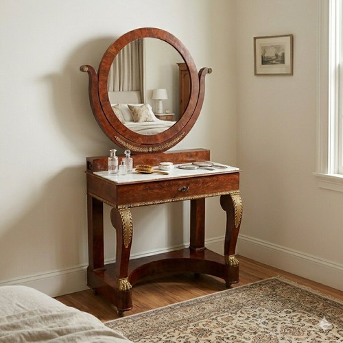 Toilette restauration acajou - toilette,