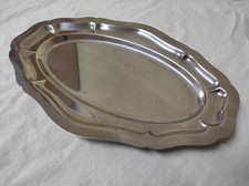 Plat de service ovale en inox