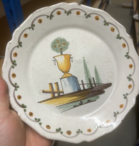 Assiette ancien faïence - ancien,