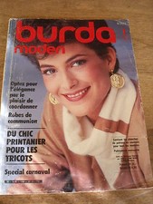 MAGAZINE BURDA MODEN SPECIAL  CARNAVAL  ROBES DE COMMUNION   01/1984