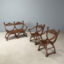 Canapé Ancien avec Fauteuils