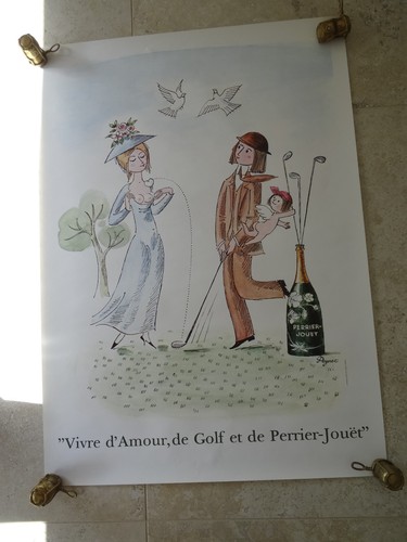 Affiche originale champagne - affiche,