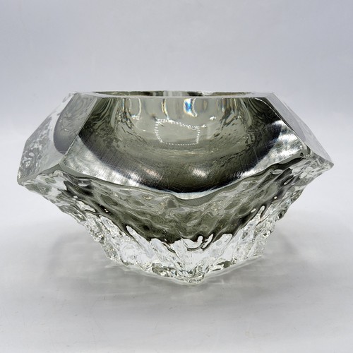 Cendrier verre soufflé moulé