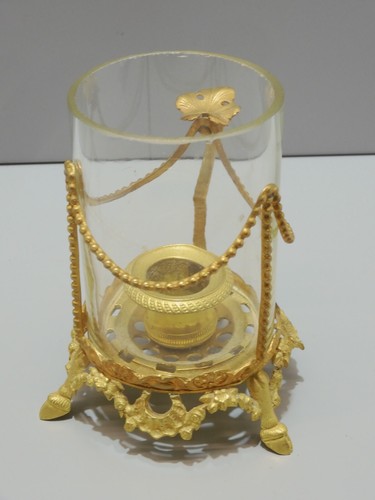 Ancien photophore bronze et - -,