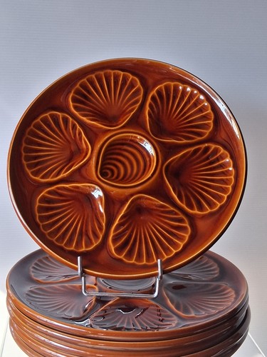 Lot assiettes à huîtres - assiettes,