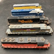 Vintage Five Athearn/Atlas HO Scale Locomotives Three are Dummies Untested