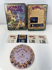 THE SECRET OF MONKEY ISLAND (PC, IBM 3.5”)  RARE LUCASFILM BIG BOX Game Floppy