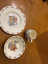 Royal Doulton BUNNYKINS 3 Piece Childs Dinnerwear Set Plate Bowl Cup