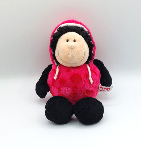 Peluche doudou coccinelle rose