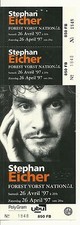 RARE / TICKET DE CONCERT LIVE - STEPHAN EICHER A FOREST NATIONAL - BELGIQUE 1997