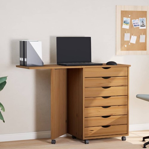 Armoire roulante avec bureau - armoire,