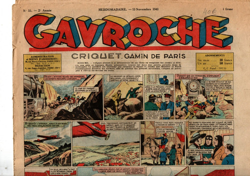 Gavroche 13 novembre - gavroche, n°55.