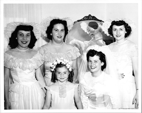 Bride and her bridal - bride,