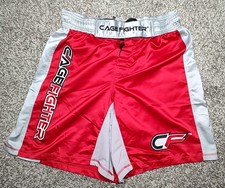 Athletic MMA Cage Fighter Men's Size Medium Red With White Trim 