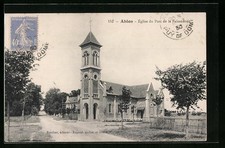 Old postcard Ablon, church of the Parc de la Faisanderie 1930 