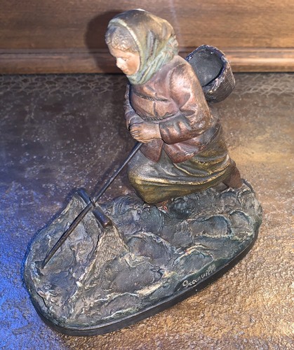 Alphonse hanne statuette terre - alphonse,