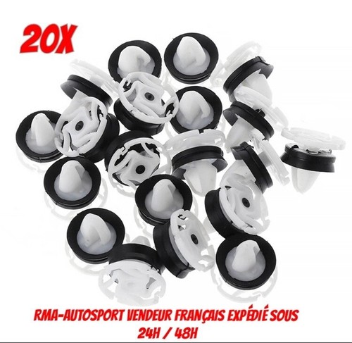 20x clips fixation porte - clips,