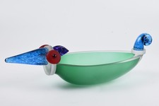 Stanislaw Borowski Poland Studio Art Glass Ente Duck Bird Bowl