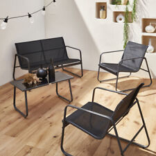 SALON DE JARDIN EN MÉTAL POUR 4 PERSONNES , léger , Style épuré