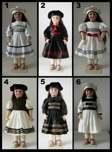Robe poupée ancienne sfbj - ancienne,