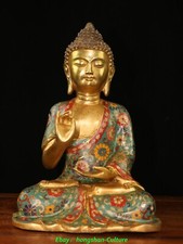 15.7'' Old Tibet Cloisonne