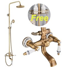 8'' Colonne Douche Retro Ensemble De Douche avec Douchette Système De Douche FR