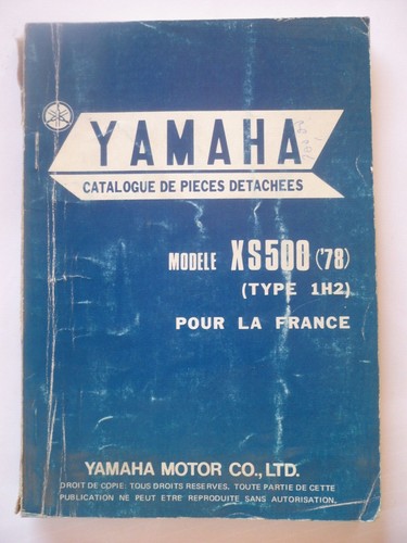 Yamaha 500 1978 type1h2 - xs,