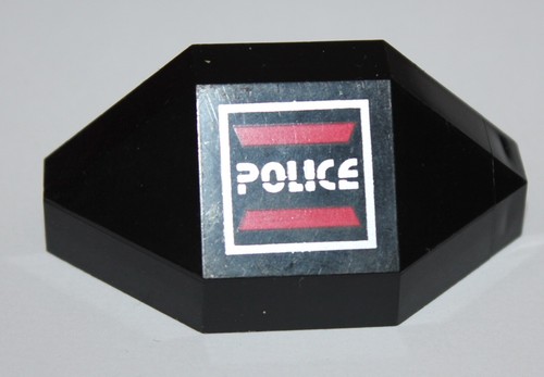 Lego black panel corner - black,