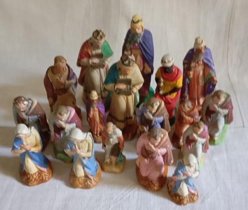Lot anciens santons - lot,