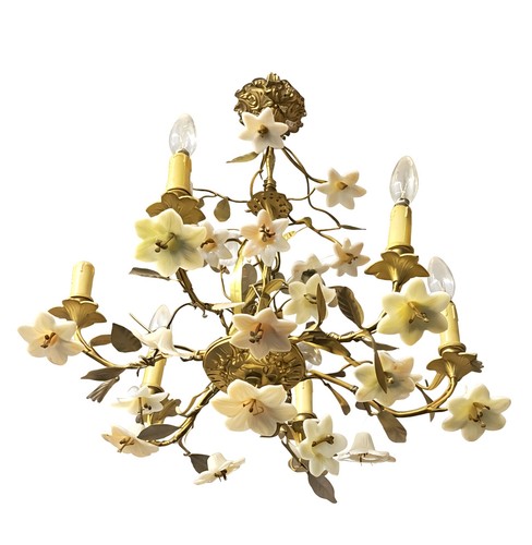 Lustre 1940 aux - fleurs, lys