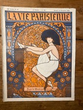 La Vie Parisienne 1921#47  A.VALLEE "Vitrail Pour Garçonnière"....- Curiosa....