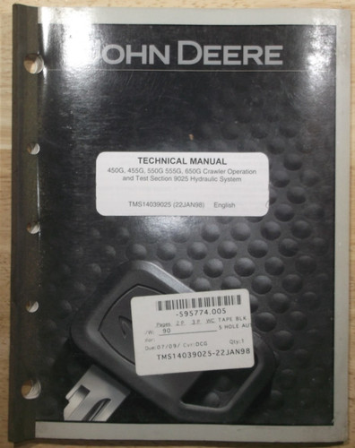 John deere 450g 455g - 450g, 550g