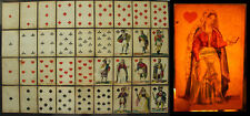 CURIOSA Very Rare Meeting of 36 Transparency Erotic Playing Cards 19th Century