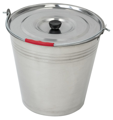 Seau inox 15l série avec - seau,