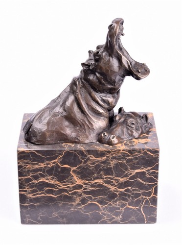Bronze sculpture hilpferd - bronze,